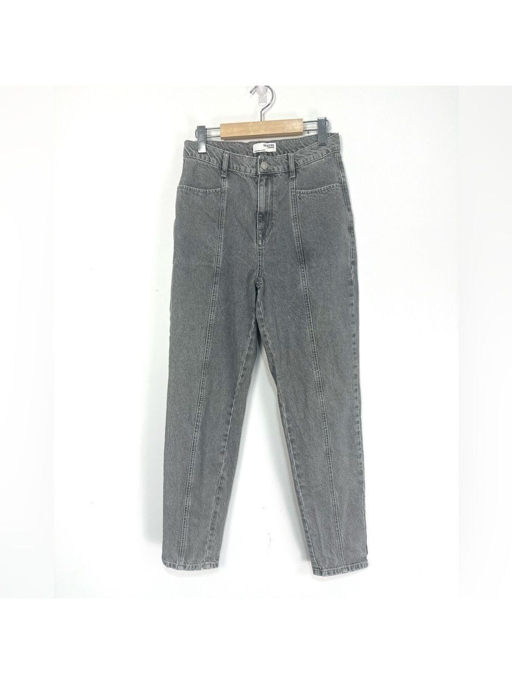 Selected Femme High Waisted Slim Fit Grey Jeans Sz 38
